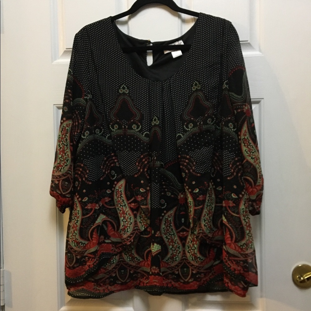 North Style 3/4 Sleeve Boho Blouse